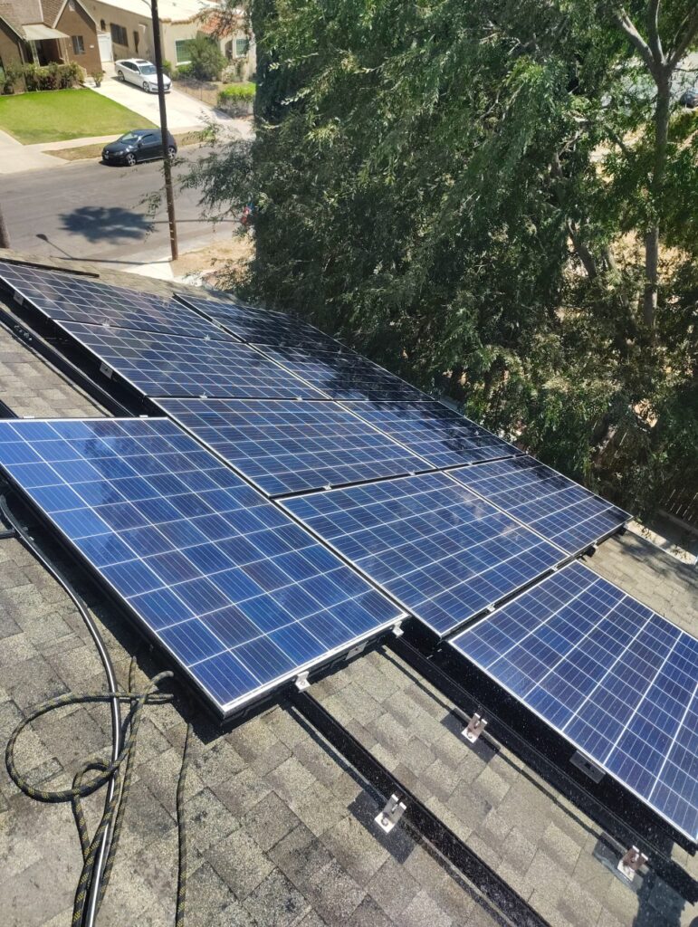 After Solar Panel Cleaning in Los Angeles, CA After Solar Panel Cleaning in Los Angeles, CA