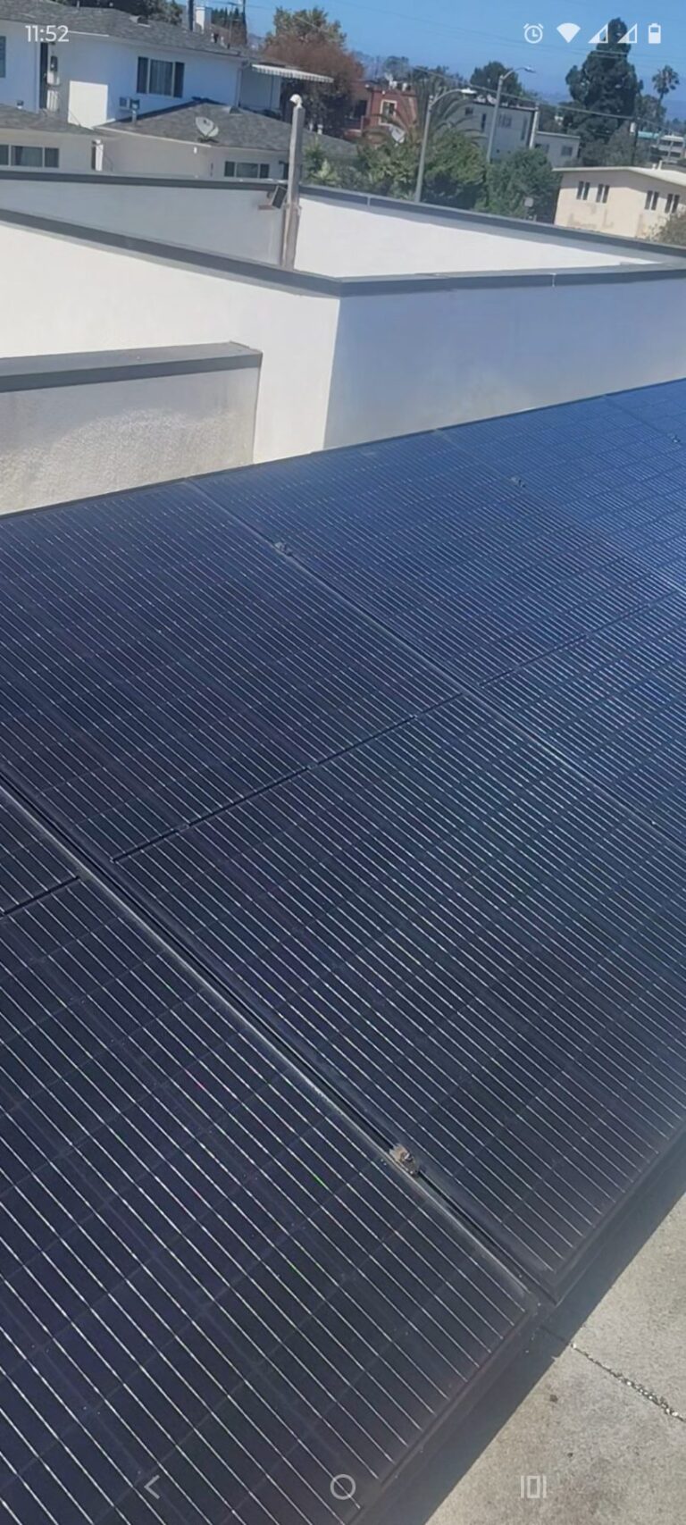 After Solar Panel Cleaning in Los Angeles, CA