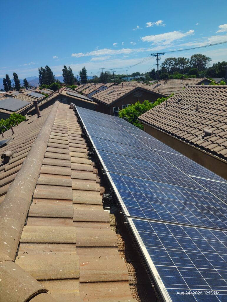 After Solar Panel Cleaning in Van Nuys, CA After Solar Panel Cleaning in Van Nuys, CA
