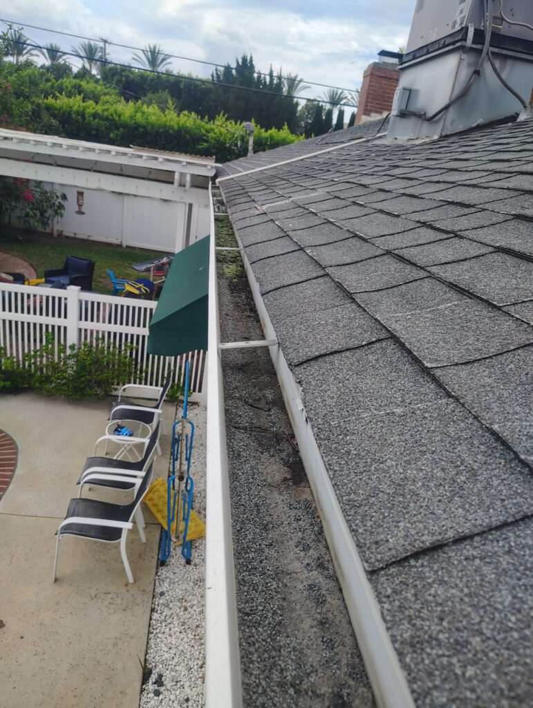 Before Gutter Cleaning in Encino, CA Before Gutter Cleaning in Encino, CA