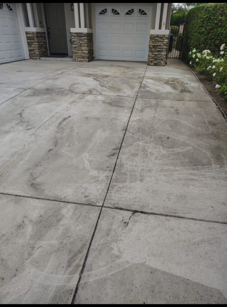 Before Driveway Cleaning in Newbury Park, CA Before Driveway Cleaning in Newbury Park, CA