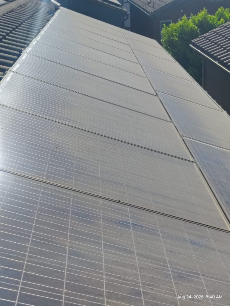 Before Solar Panel Cleaning in Van Nuys, CA Before Solar Panel Cleaning in Van Nuys, CA